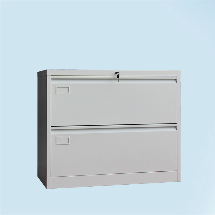 Lateral drawer filing cabinet