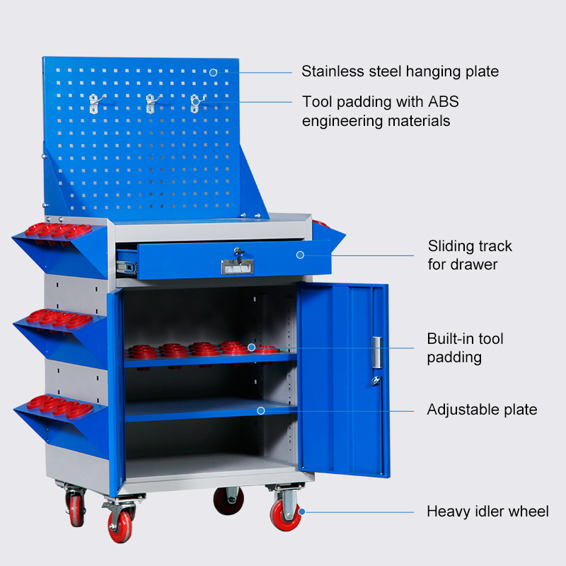 Workshop garage tool storage cabinets metal professional mobile tool set trolley cabinet