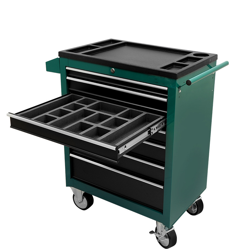 Steel Garage Tool Trolley Cart Metal Tool Cabinet Storage Tool Box With 5-7Drawers