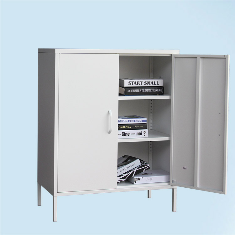 Metal filing cabinet with legs