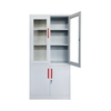  Modern office furniture glass door filing cabinet steel metal storage cabinet
