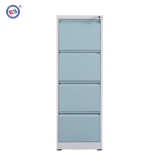 Steel vertical 4 drawer filing cabinet with half circle handle