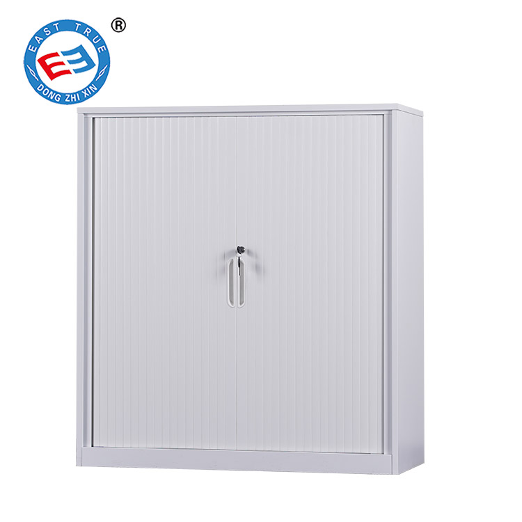 Steel rolling door half filing cabinet
