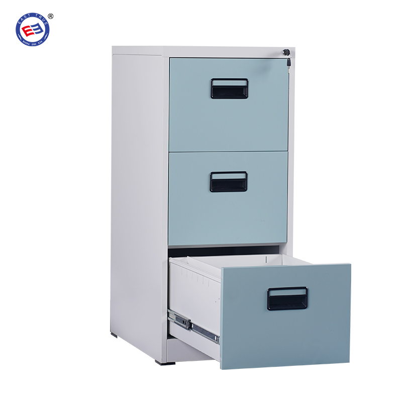 Metal office storage furniture vertical 3 drawer filing cabinet