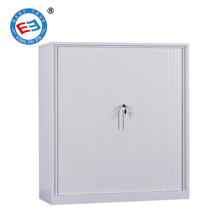 Steel rolling door half filing cabinet