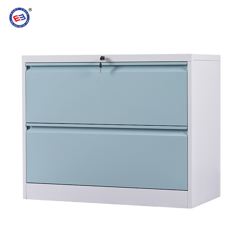 Steel lateral 2 drawer filing cabinet 