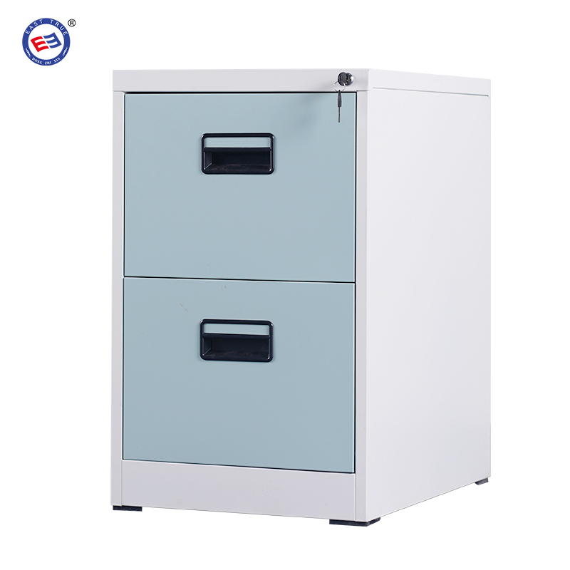 Steel vertical 2 drawer filing cabinet 